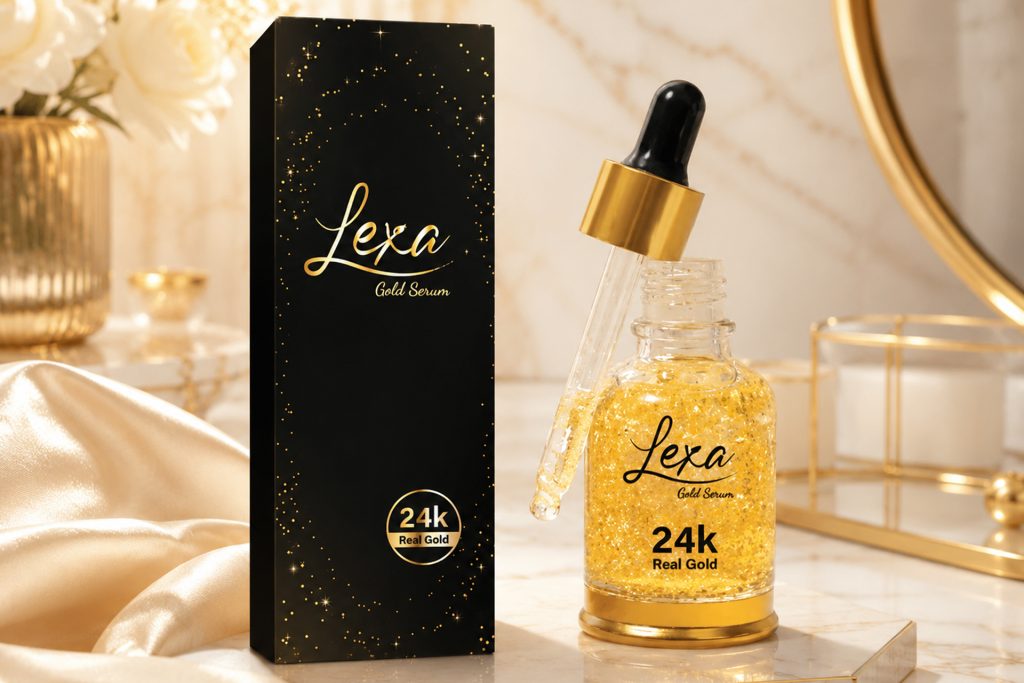 Minimalist luxury packaging design for Lexa skincare, engineered for premium market positioning.
